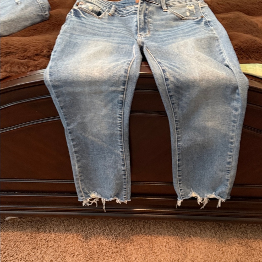 Blue Kick Flare Women Jeans.